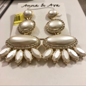 Anna & Ava Pearl Statement Earrings